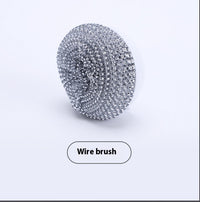Wire ball brush head